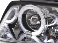 Angel Eyes Strålkastare Krom Audi A4 (B6/8E) 2001-2004