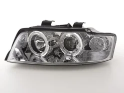 Angel Eyes Strålkastare Krom Audi A4 (B6/8E) 2001-2004