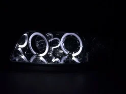 Angel Eyes Strålkastare Krom Audi A4 (B6/8E) 2001-2004