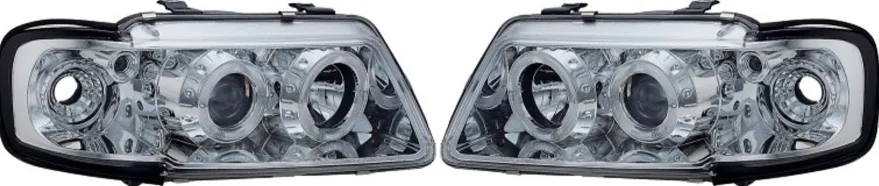 Angel Eyes Strålkastare Krom Audi A3 (8L) 1996-2000