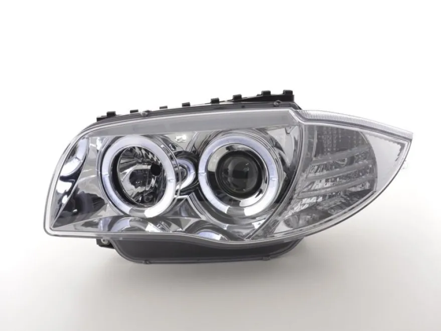 Angel Eyes Strålkastare Krom BMW 1-Serien E87 2004-2007
