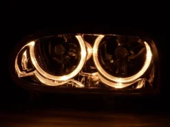 Angel Eyes Strålkastare Krom VW Golf MK3 1991-1997