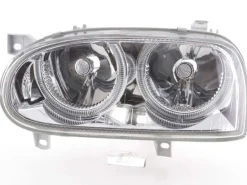 Angel Eyes Strålkastare Krom VW Golf MK3 1991-1997
