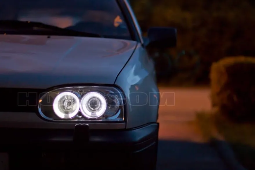 Angel Eyes Strålkastare Krom VW Golf MK3 1991-1997