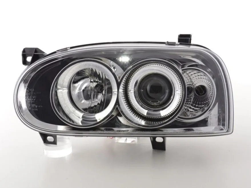 Angel Eyes Strålkastare Krom VW Golf MK3 1991-1997