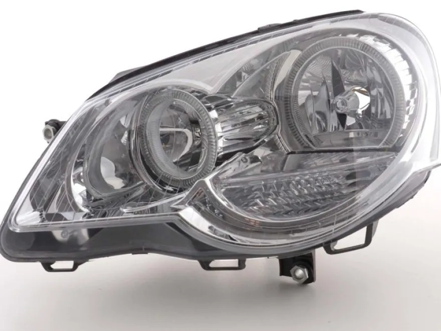 Angel Eyes Strålkastare Krom VW Polo (9N3) 2005-2009