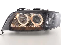 Angel Eyes Strålkastare Svart Audi A6 (C5/4B) 1997-2001