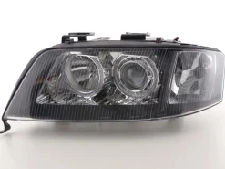 Angel Eyes Strålkastare Svart Audi A6 (C5/4B) 1997-2001