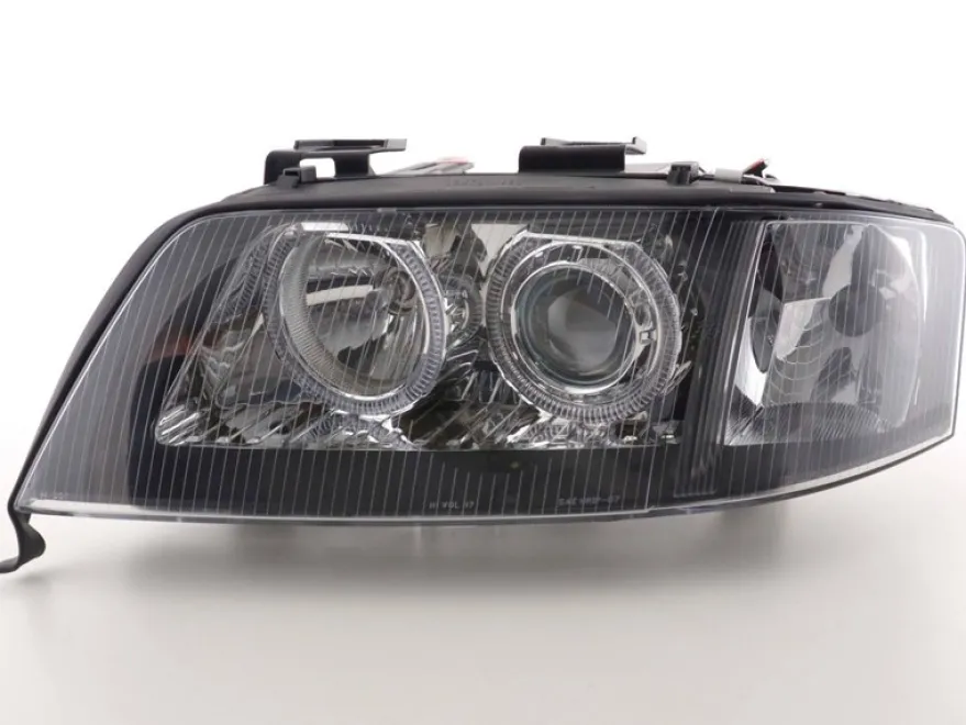 Angel Eyes Strålkastare Svart Audi A6 (C5/4B) 1997-2001
