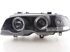Angel Eyes Strålkastare Svart BMW 3-Serien E46 Coupe/Cabriolet 1998-2002