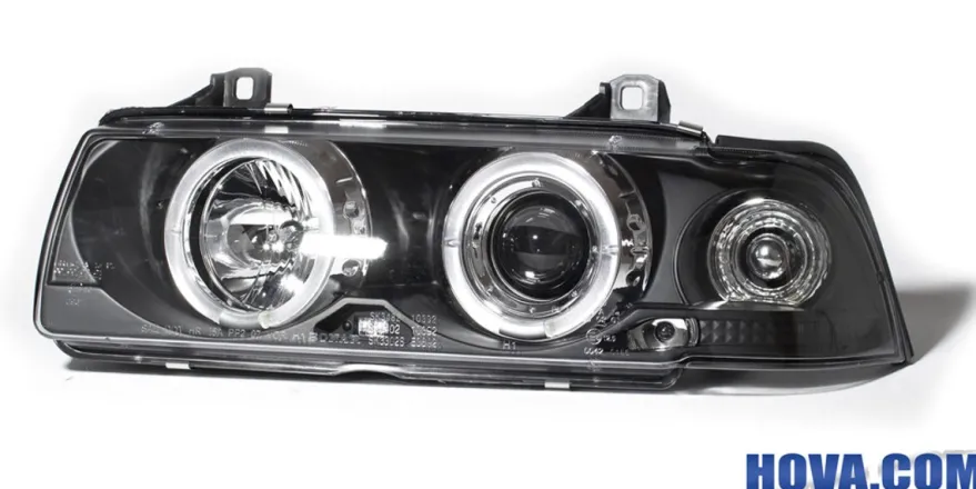 Angel Eyes Strålkastare Svart BMW 3-Serien E36 Coupe/Cabriolet 1991-1998