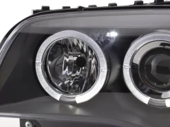 Angel Eyes Strålkastare Svart BMW 1-Serien E81/E87 2004-2011