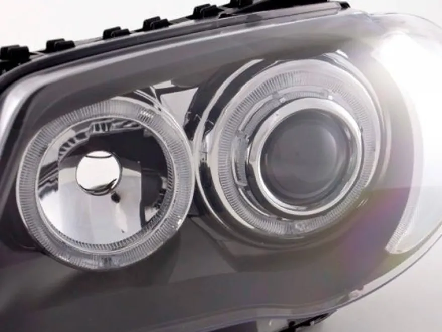 Angel Eyes Strålkastare Svart BMW 1-Serien E81/E82/E87/E88 2004-2011