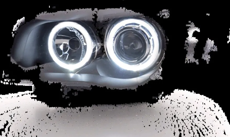 Angel Eyes Strålkastare Svart BMW 1-Serien E81/E82/E87/E88 2004-2011