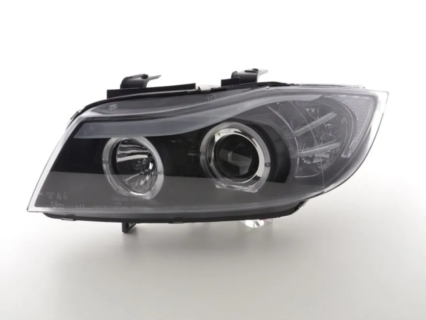 Angel Eyes Strålkastare Svart BMW 3-Serien E90 Sedan & E91 Touring 2005-2008