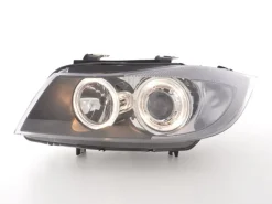 Angel Eyes Strålkastare Svart BMW 3-Serien E90 Sedan & E91 Touring 2005-2008