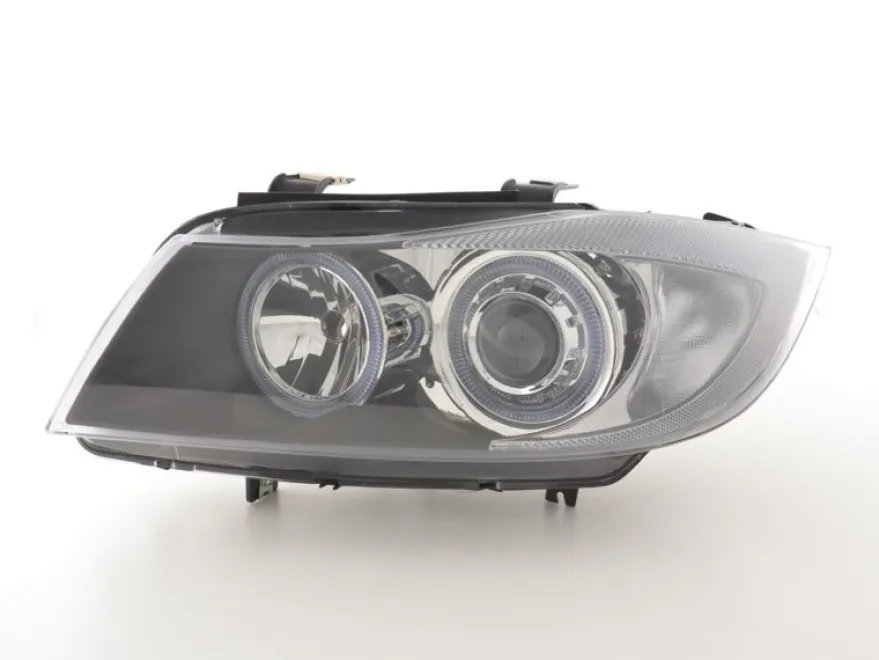 Angel Eyes Strålkastare Svart BMW 3-Serien E90 Sedan & E91 Touring 2005-2008
