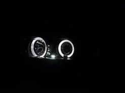 Angel Eyes Strålkastare Svart Opel Vectra (B) 1999-2002