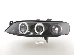 Angel Eyes Strålkastare Svart Opel Vectra (B) 1999-2002