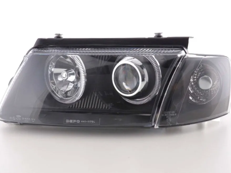 Angel Eyes Strålkastare Svart VW Passat (B5/3B) 1997-2000