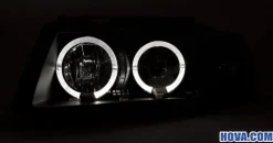 Angel Eyes Strålkastare Svart VW Passat (B5/3B) 1997-2000