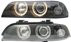 Angel Eyes Strålkastare Xenon Svart BMW 5-Serien E39 1995-08.2000