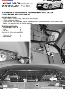 Artfex Lastgaller / Hundgaller Audi E-Tron 2018->