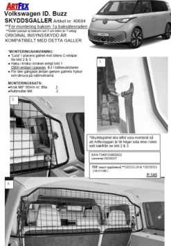 Artfex Lastgaller / Hundgaller VW ID.BUZZ 2023->