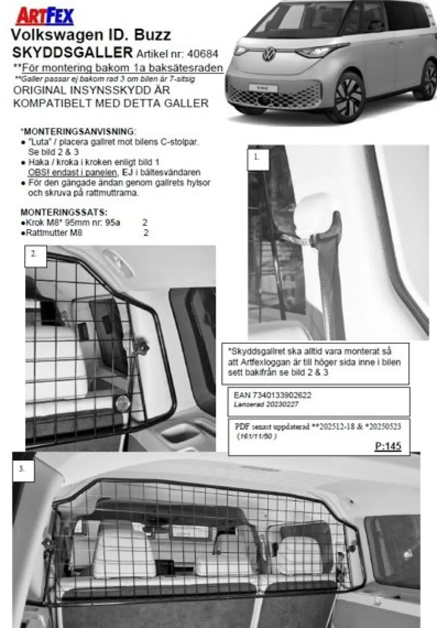 Artfex Lastgaller / Hundgaller VW ID.BUZZ 2023->