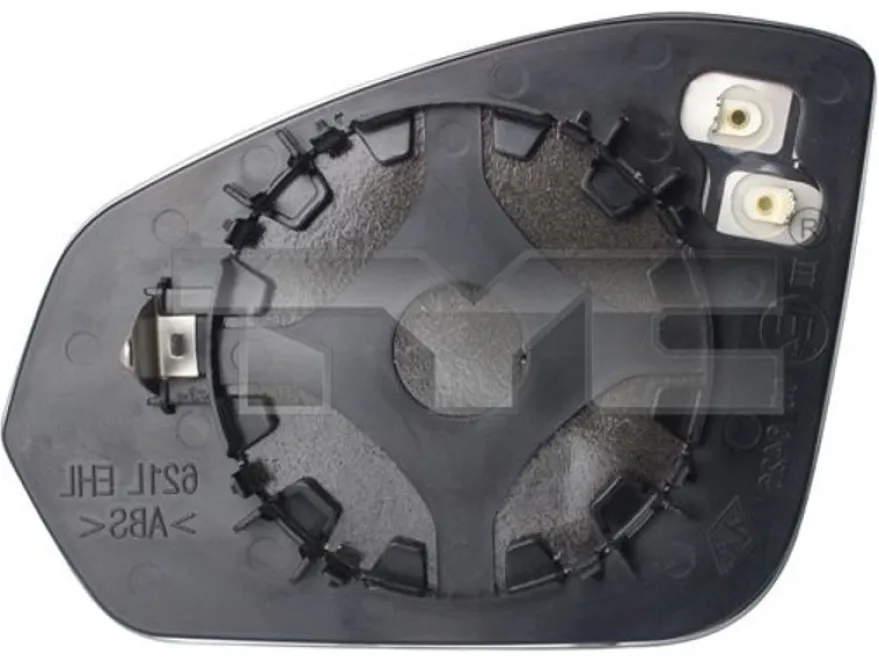 Backspegelglas vänster – Skoda Fabia IV, TYC uppvärmt konvext