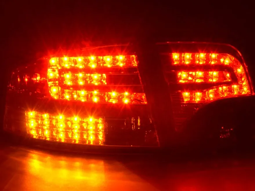 Baklampor LED Krom Audi A4 (B7/8E) Sedan 2004-2008