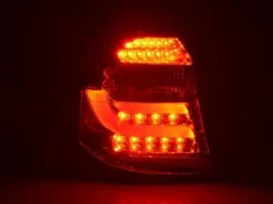 Baklampor LED Krom/Röd BMW BMW 1-Serien E81/E87 2007-2011