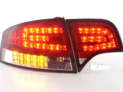 Baklampor LED Röd/Klarglas Audi A4 (B7/8E) Sedan 2004-2008