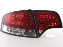 Baklampor LED Röd/Klarglas Audi A4 (B7/8E) Sedan 2004-2008