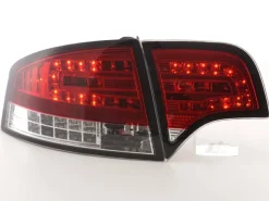 Baklampor LED Röd/Klarglas Audi A4 (B7/8E) Sedan 2004-2008