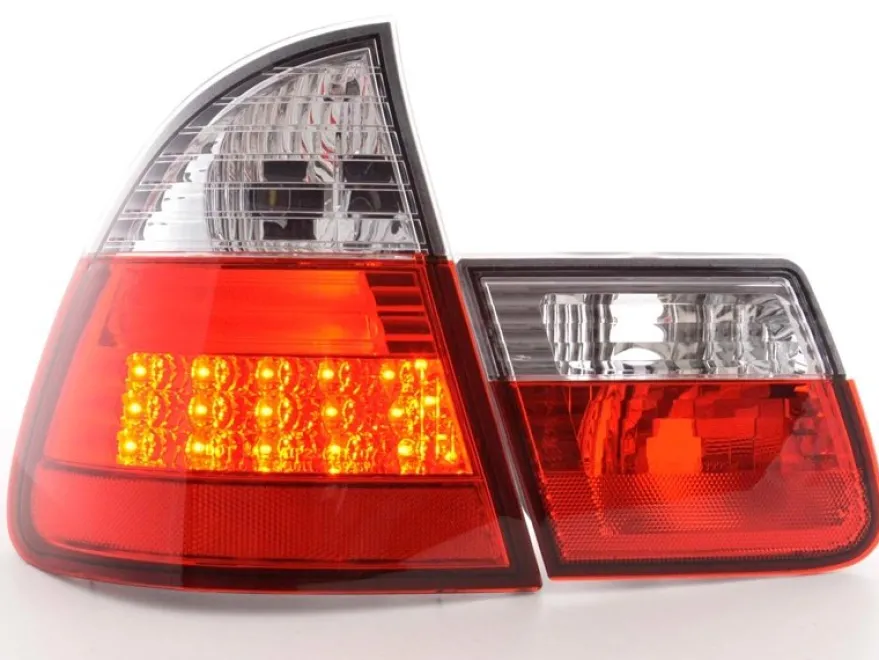 Baklampor LED Röd/Klarglas BMW 3-Serien E46 Touring 1998-2001