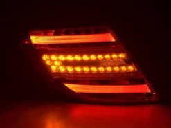 Baklampor LED Svart/Röd Mercedes-Benz C-Klass W204 2006-2011