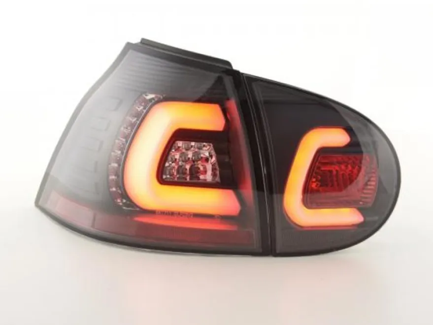 Baklampor LED Svart VW Golf MK5 2003-2008