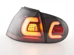 Baklampor LED Svart VW Golf MK5 2003-2008