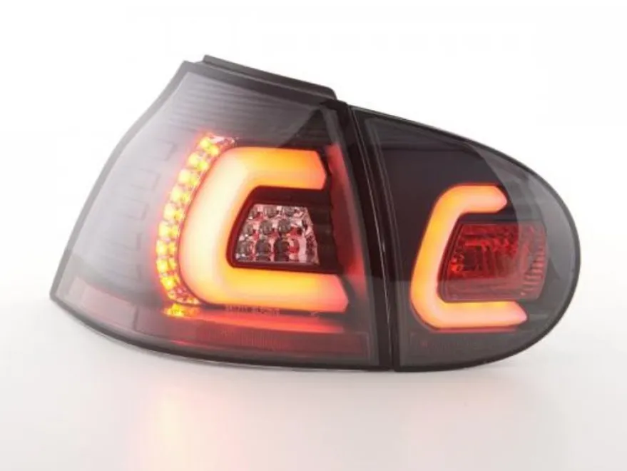 Baklampor LED Svart VW Golf MK5 2003-2008