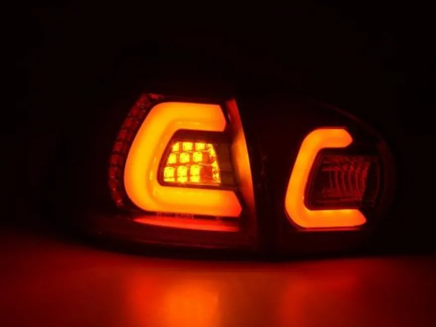 Baklampor LED Svart VW Golf MK5 2003-2008