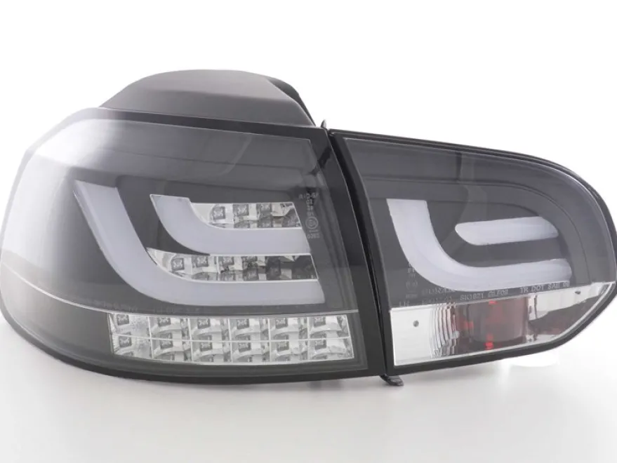 Baklampor LED Svart VW Golf MK6