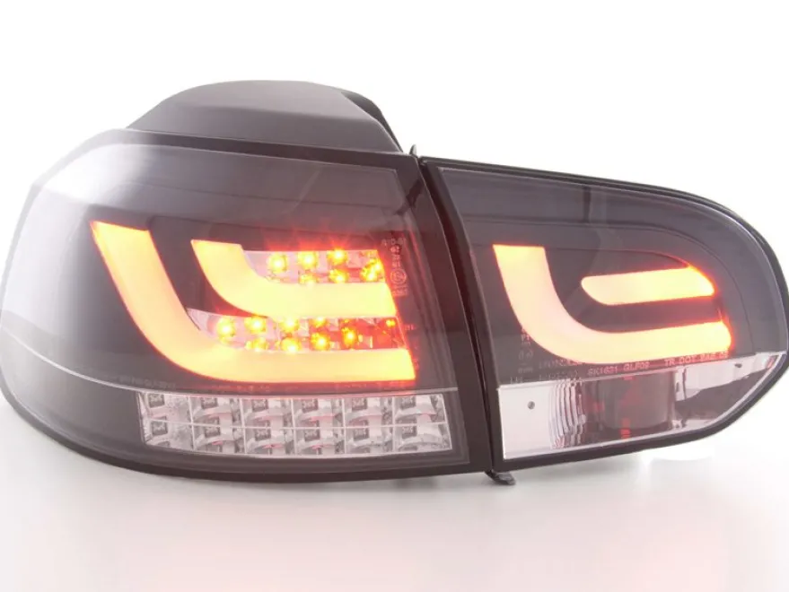 Baklampor LED Svart VW Golf MK6