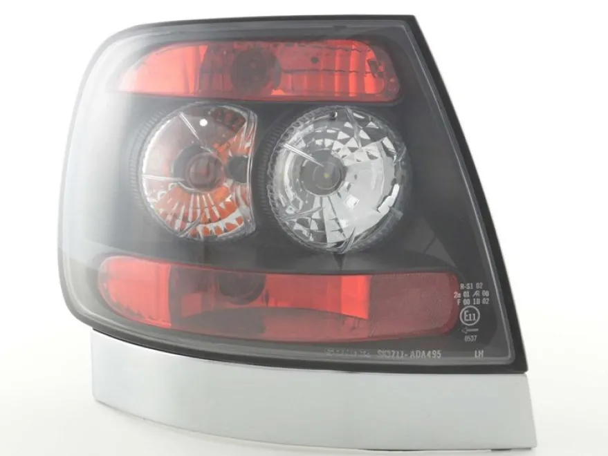 Baklampor Svart Audi A4 (B5/8D) Sedan 1994-2001