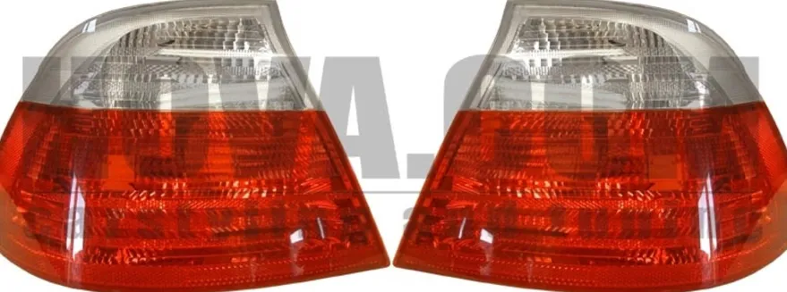 Baklampor Vit/Röd BMW 3-Serien E46 Coupe 3.1999-8.2001
