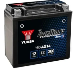 Bilbatteri Aux Backup AGM 12V Yuasa ABXAX14