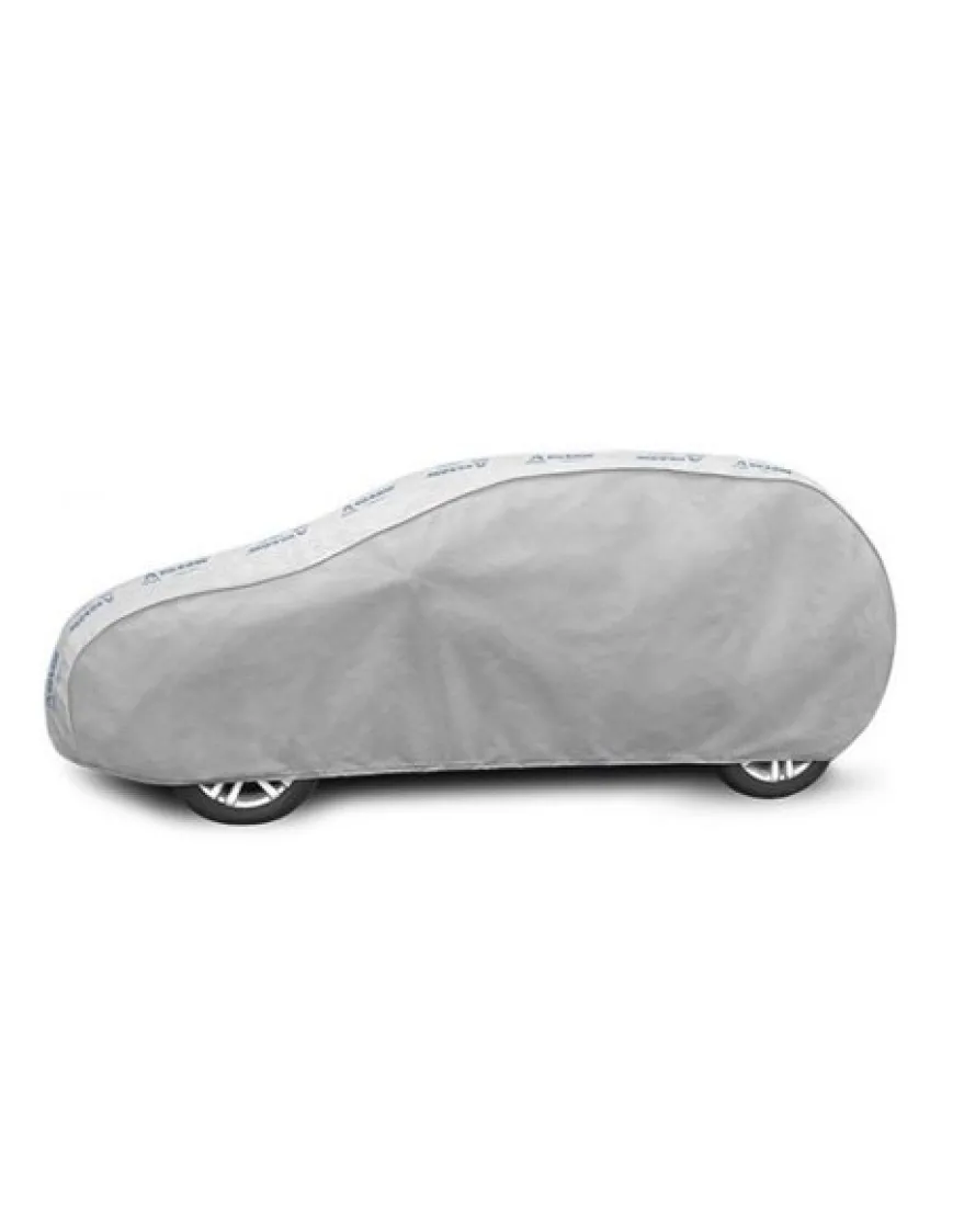 Bilöverdrag Basic Garage M2 Hatchback 380–405 cm – Ljusgrå
