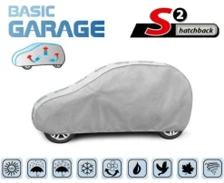 Bilöverdrag Basic Garage S2 Hatchback 320–332 cm – Ljusgrå