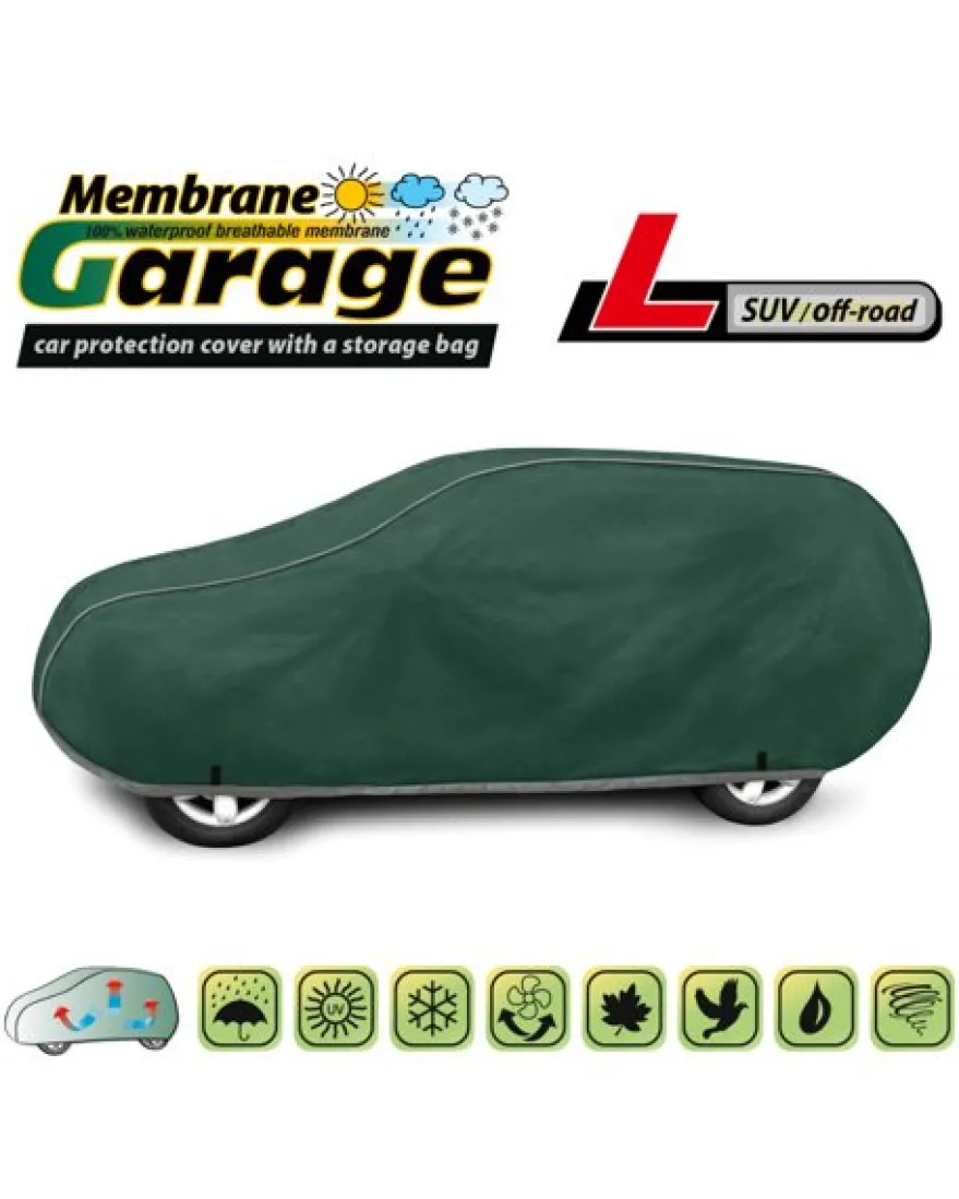 Bilöverdrag Membrane Garage L SUV 430–460 cm – Grön