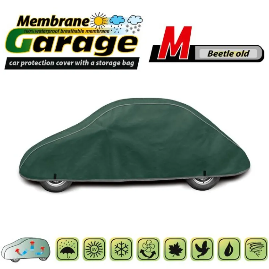 Bilöverdrag Membrane Garage M Beetle Gammal 390–415 cm – Grön